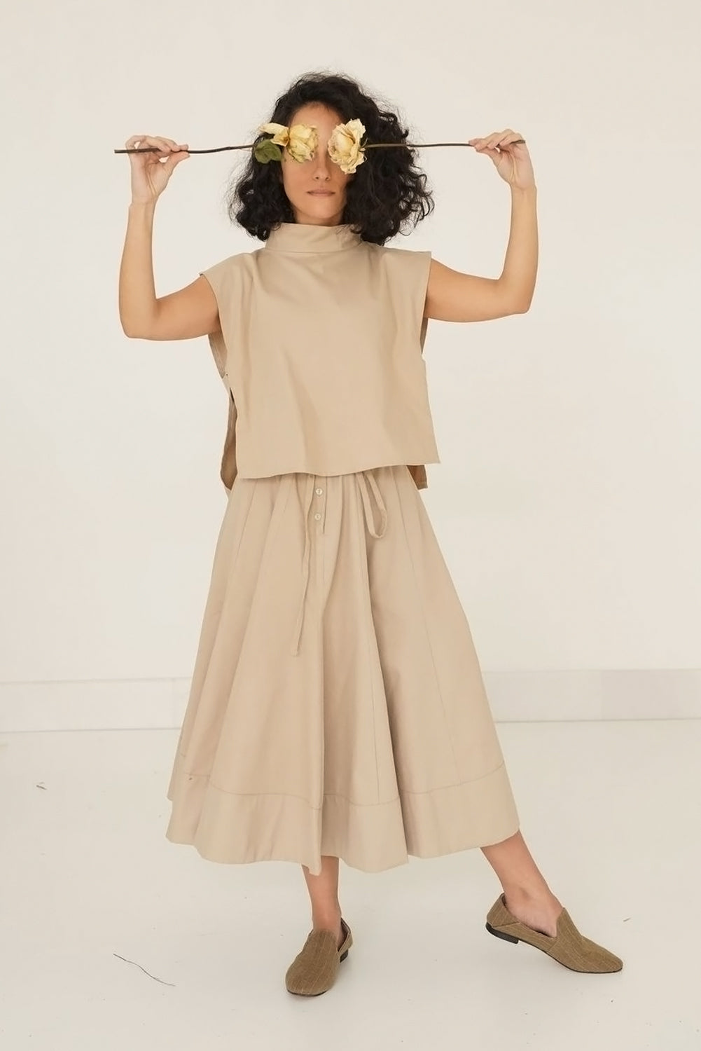 Kenton Skirt Set- Camel - ShopAuthentique