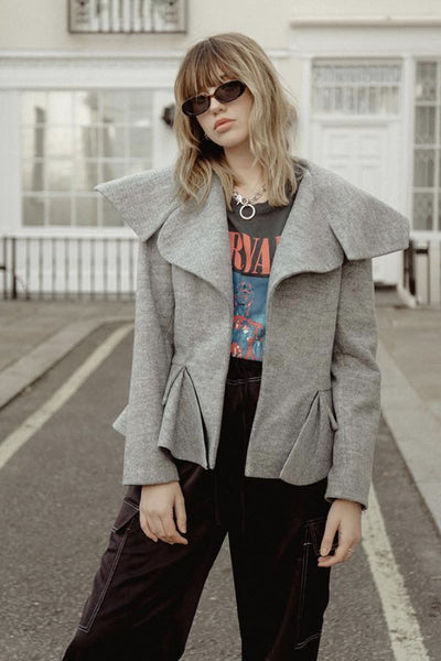 Oversized Wool Jacket - ShopAuthentique