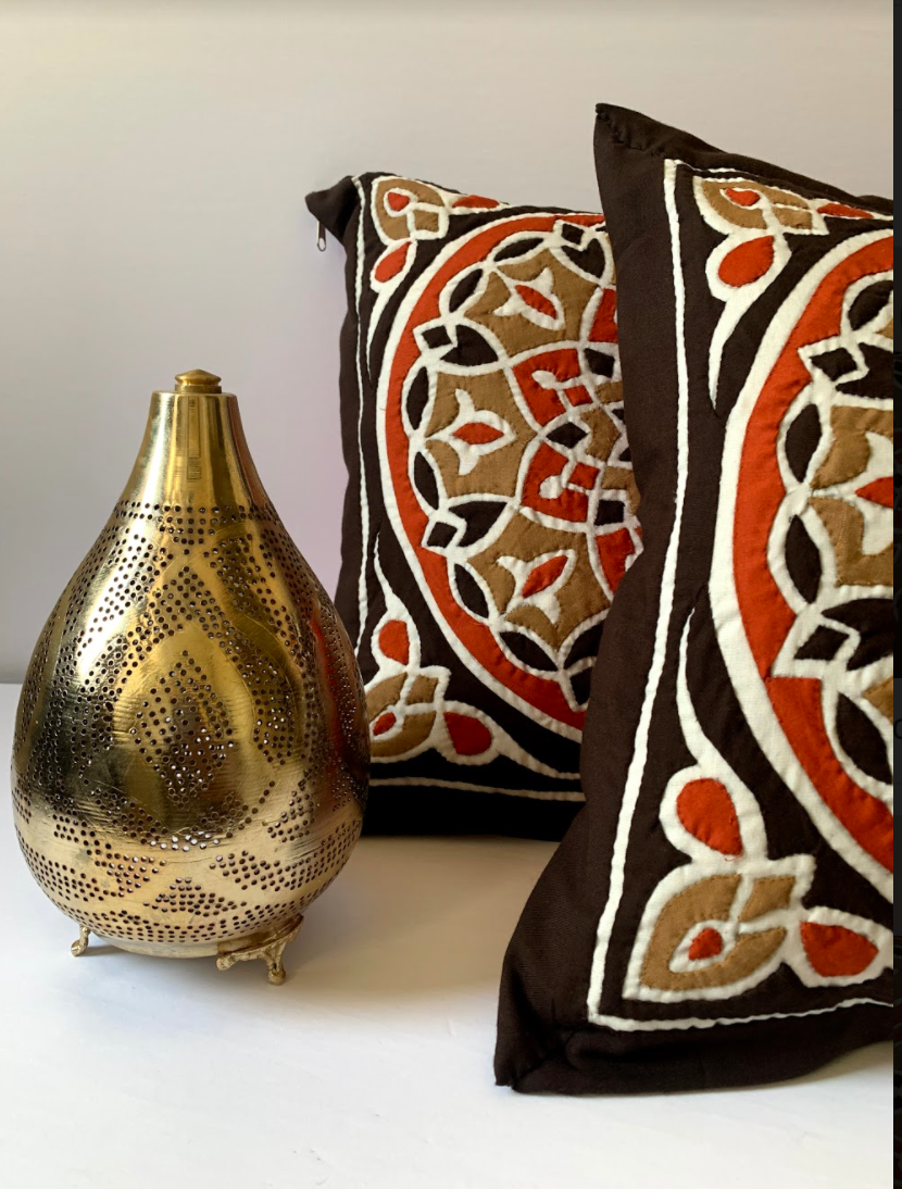 Brown Mosaic Pillow Case - ShopAuthentique