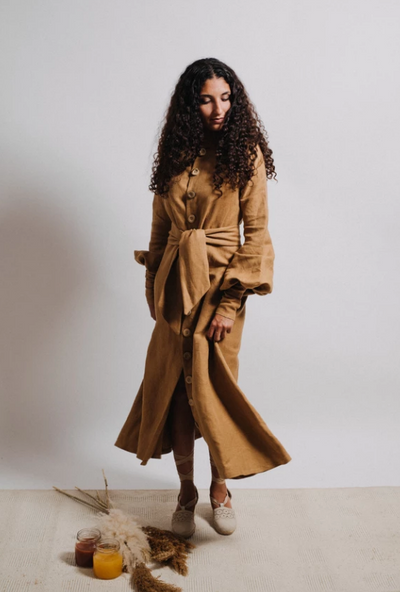 The Mona Dress - Camel - ShopAuthentique