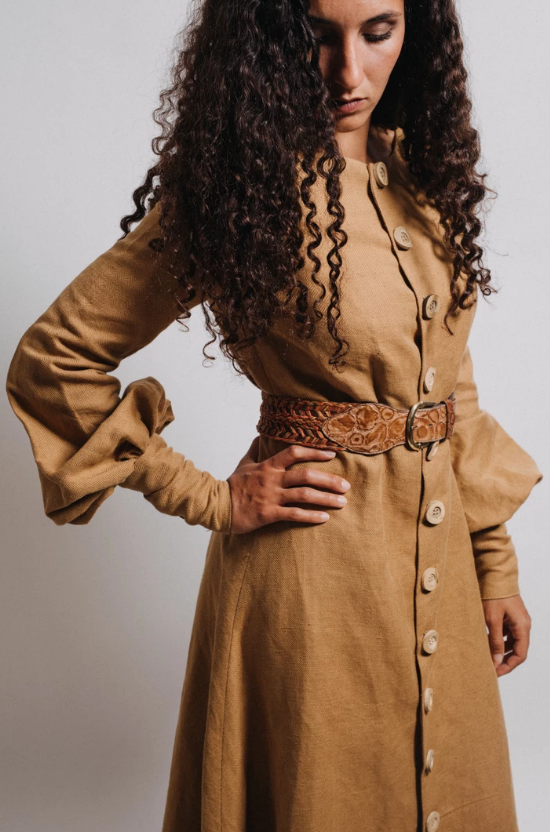 The Mona Dress - Camel - ShopAuthentique