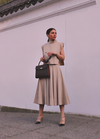 Kenton Skirt Set- Camel - ShopAuthentique