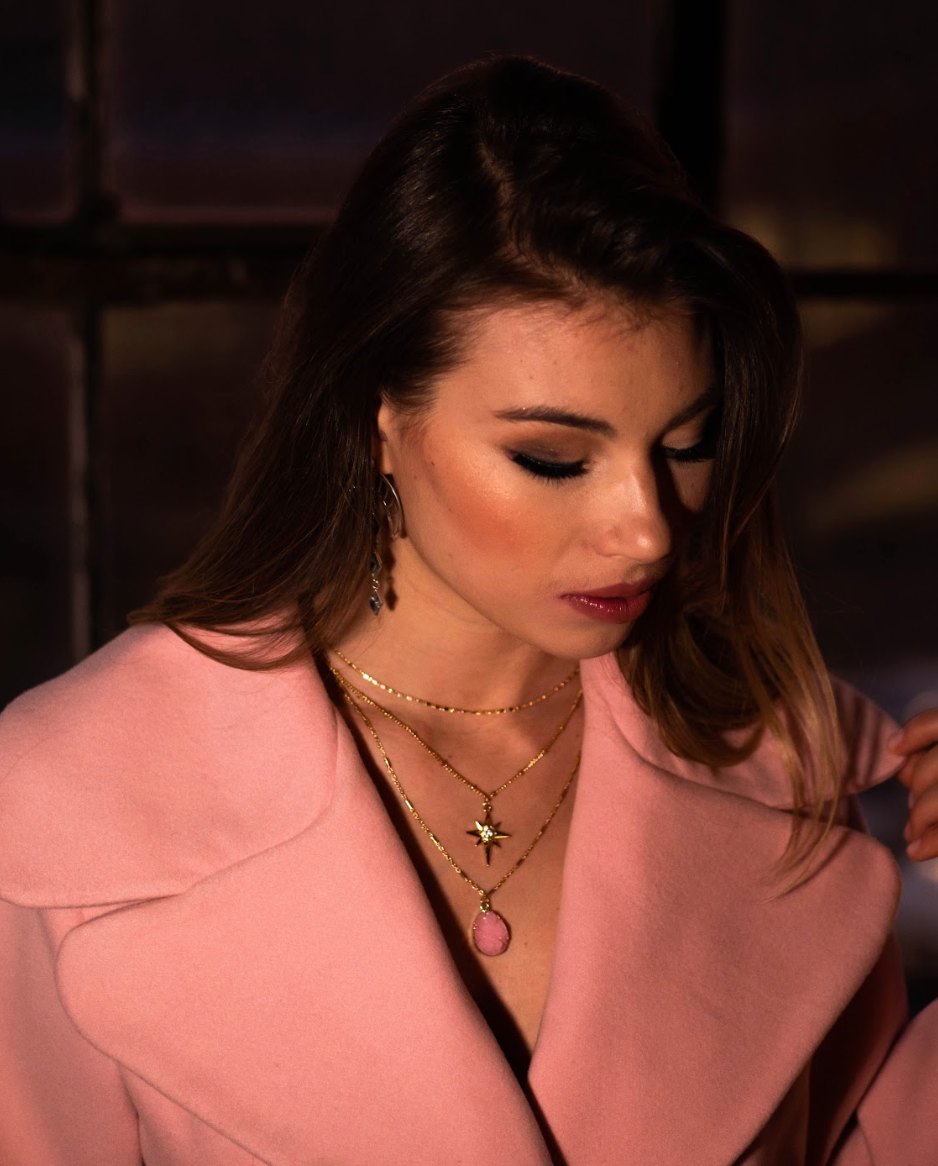 Three Layer Quartz Necklace - ShopAuthentique