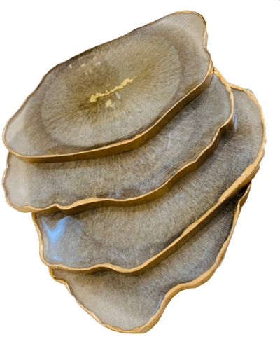 Pearl Gold Agate Coaster - ShopAuthentique
