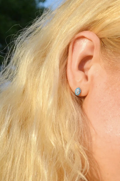 The Mes Me Rize Turquoise Earrings - ShopAuthentique