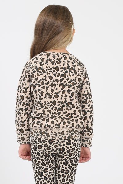 The "BLONDE" Little Babes Crew Neck Sweatshirt | Leopard