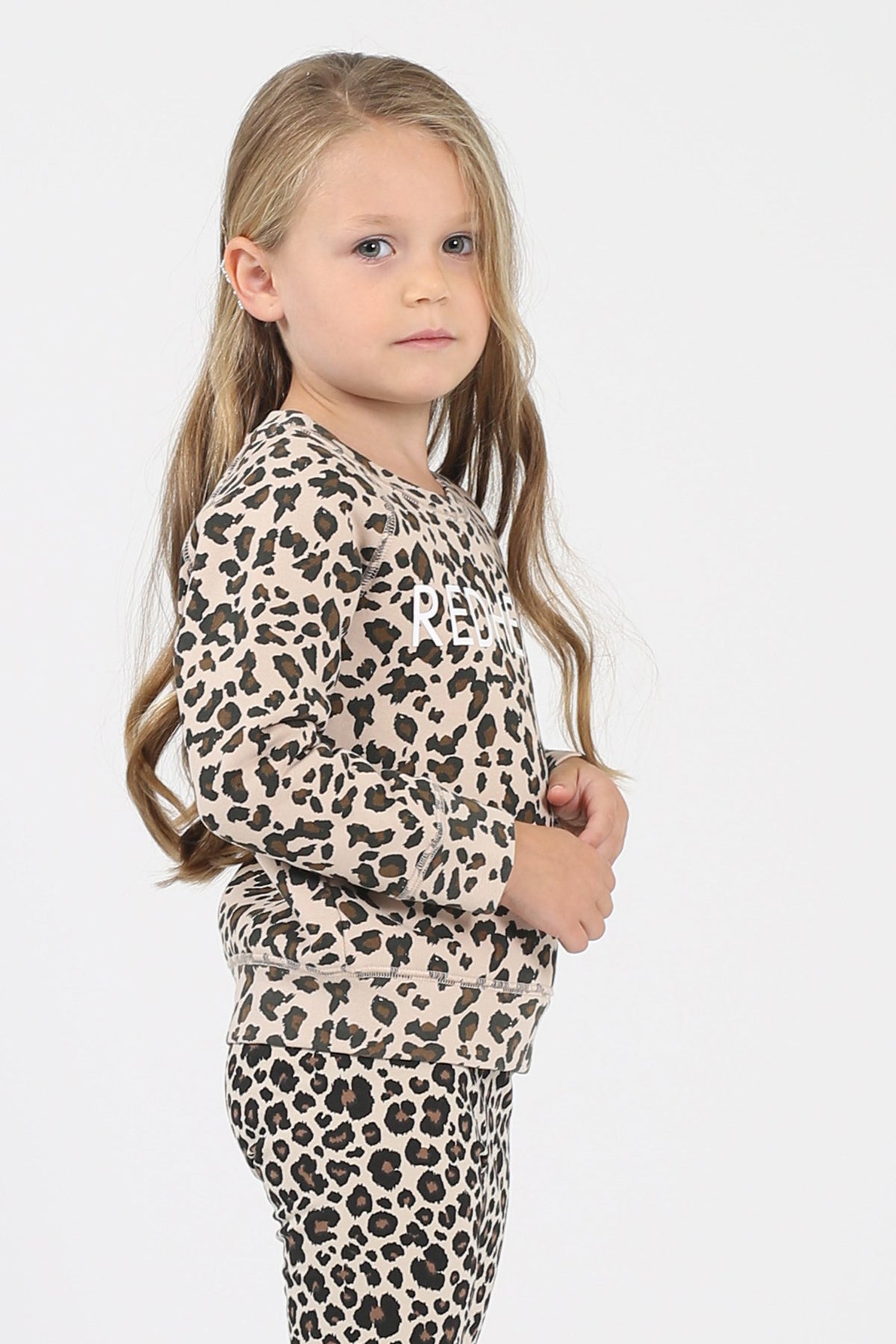 The "REDHEAD" Little Babes Crew Neck Sweatshirt | Leopard