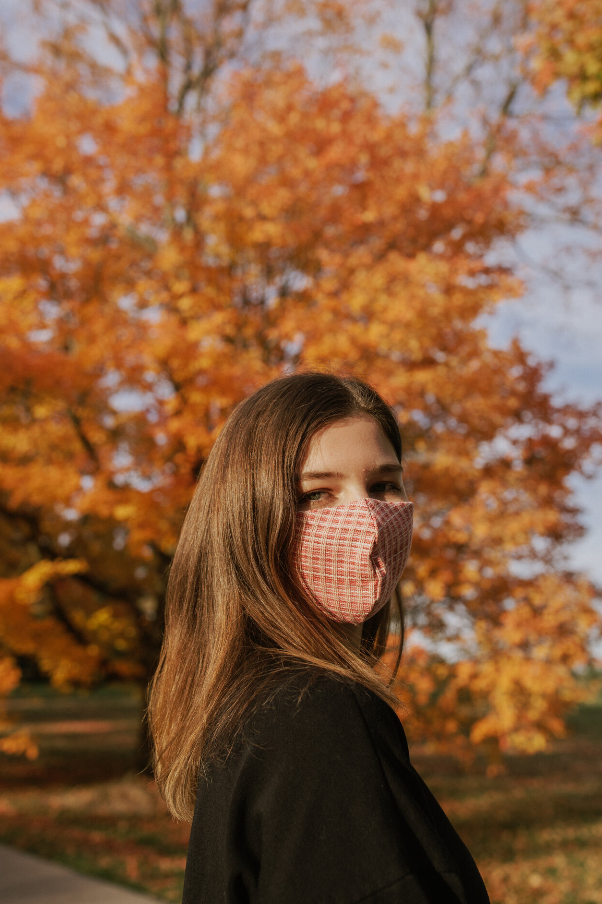 Pink Woven Mask