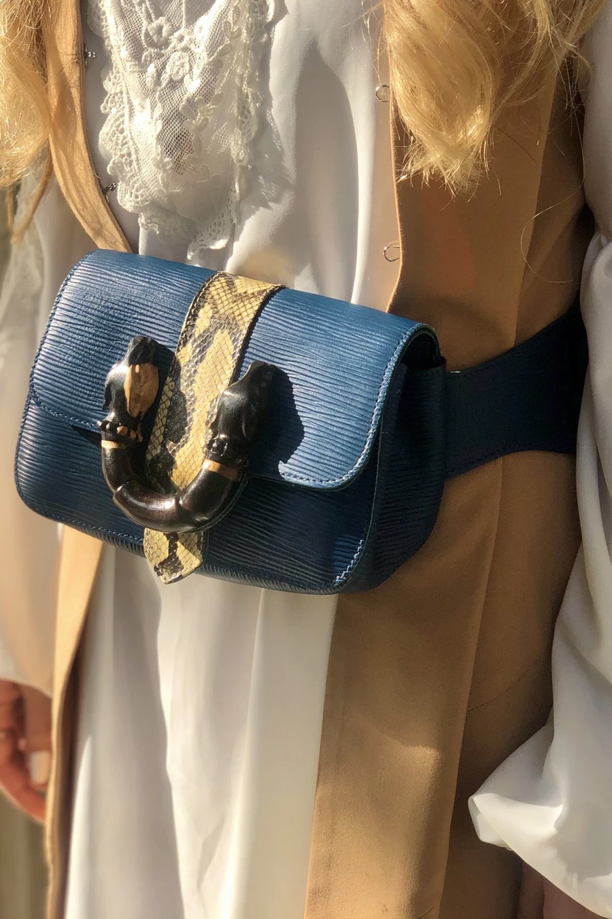 BLUE WAIST BAG - ShopAuthentique