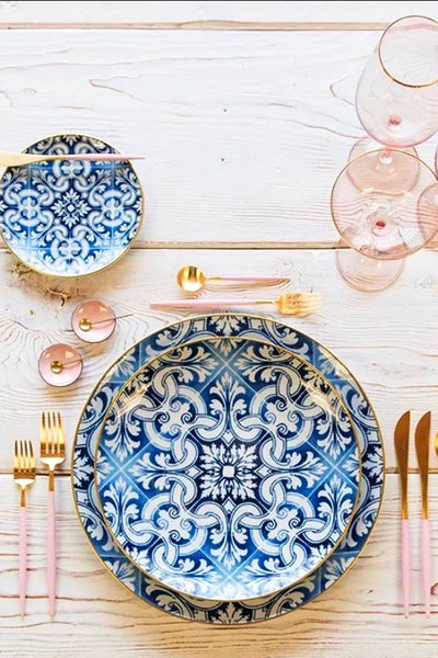 Blue Renaissance Dinnerware Set