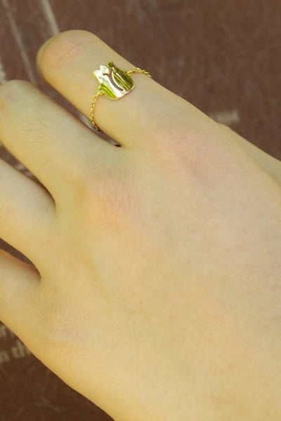 Tulip Catena Gold Ring - ShopAuthentique